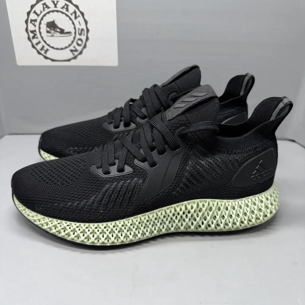 Adidas Alphaedge 4D Parley Black Green Running Shoes Men’s Size 7.5 EF3453
